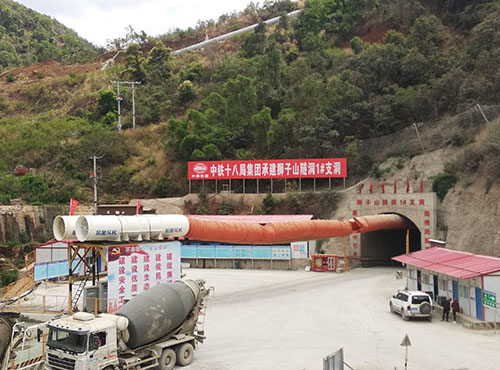 Shizishan tunnel of China Railway 18th Bu